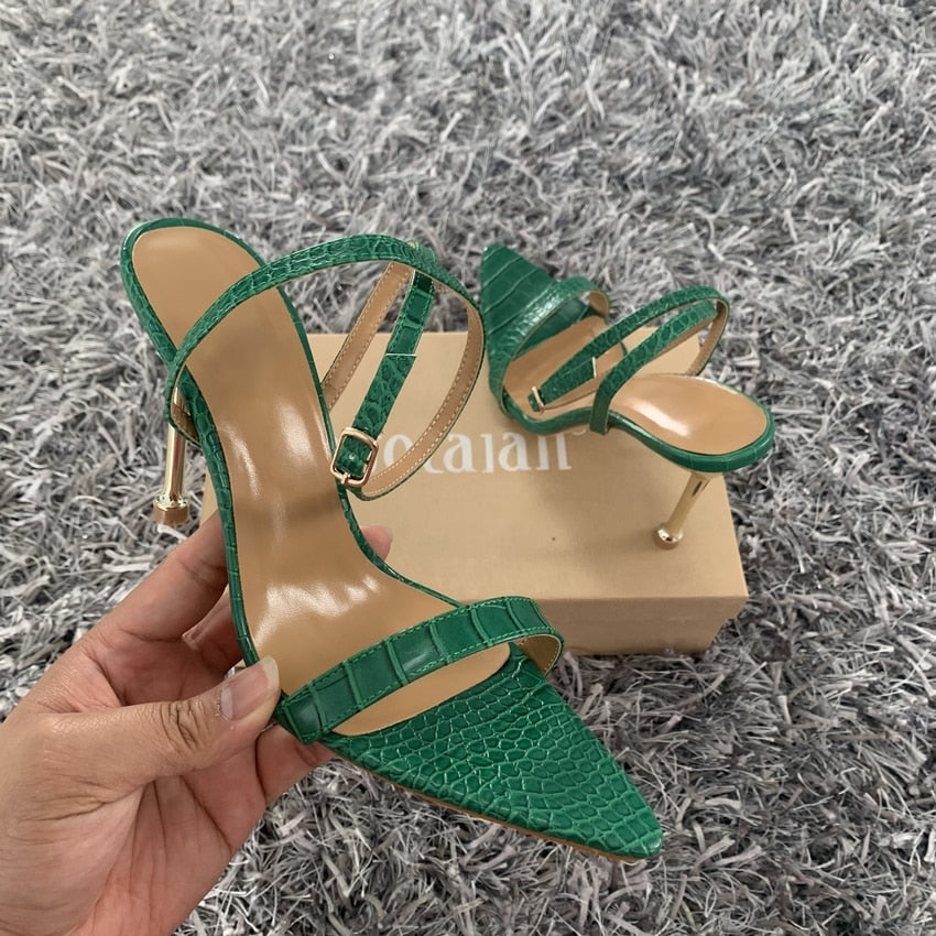 Carter Snakeskin Heels